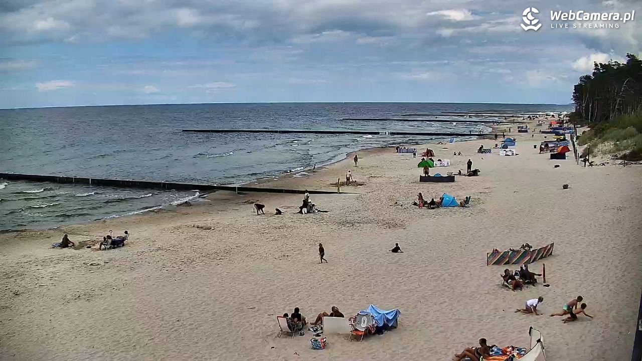 DŹWIRZYNO - widok na plażę - 01 sierpień 2025, 14:07