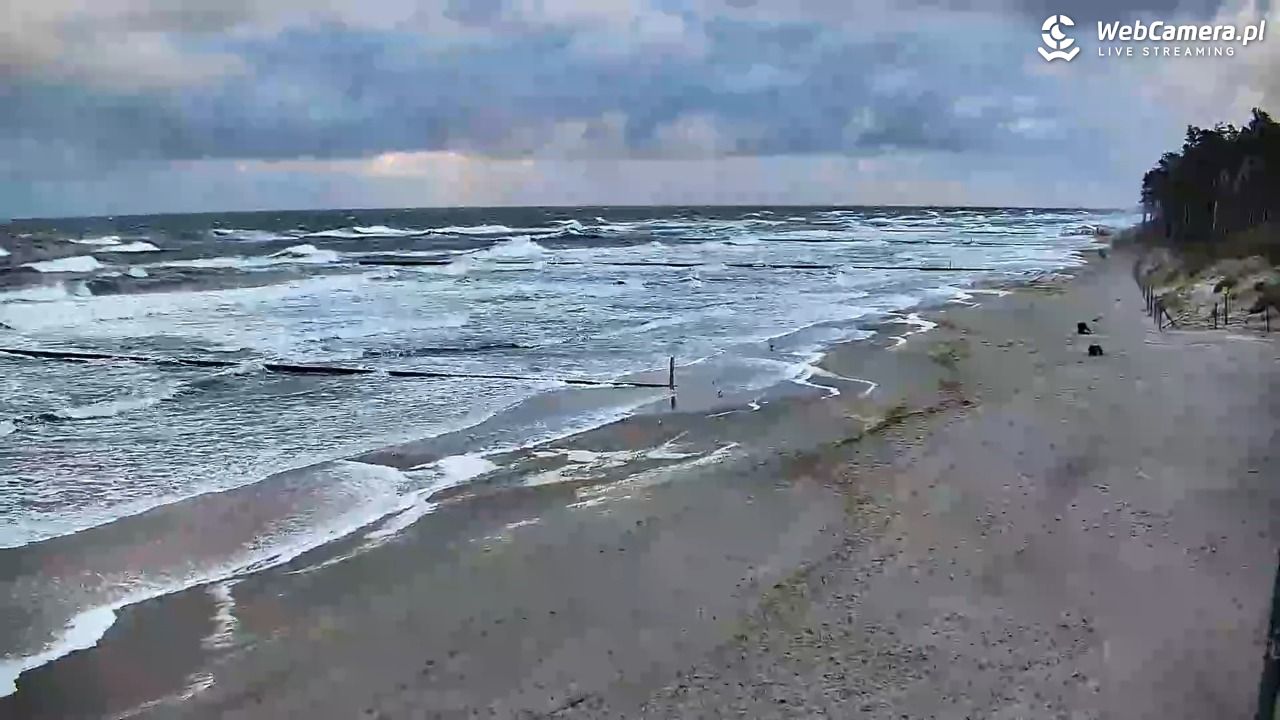 DŹWIRZYNO - widok na plażę - 21 wresień 2026, 07:16