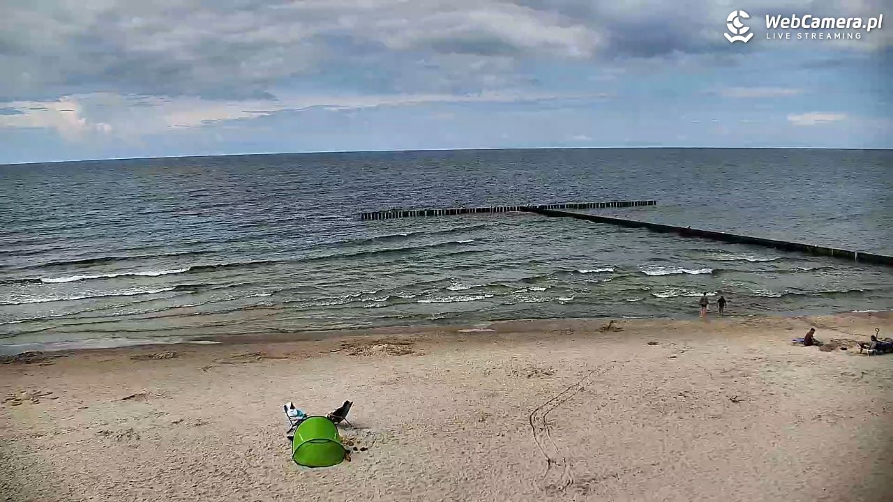 DŹWIRZYNO - widok na plażę - 01 sierpień 2025, 14:10