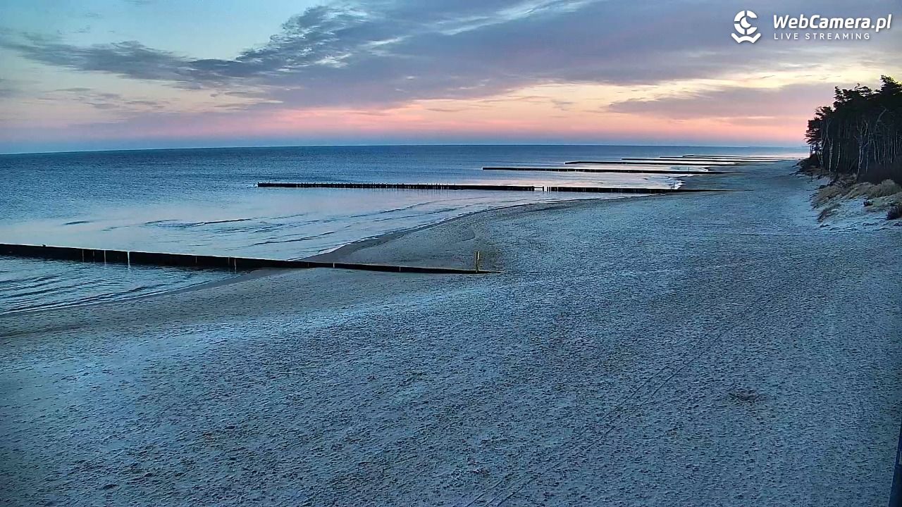 DŹWIRZYNO - widok na plażę - 16 grudzień 2025, 08:17