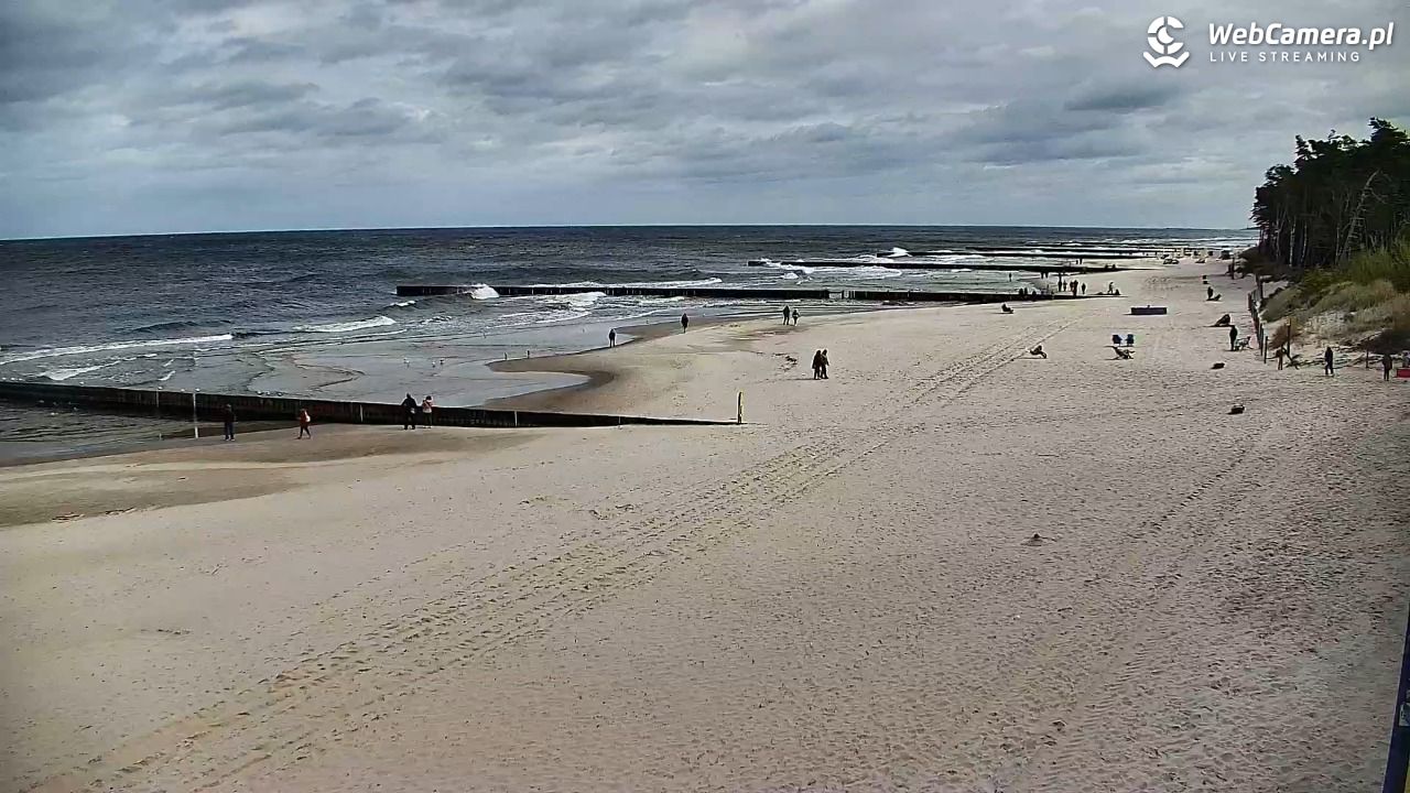 DŹWIRZYNO - widok na plażę - 16 wresień 2025, 11:00