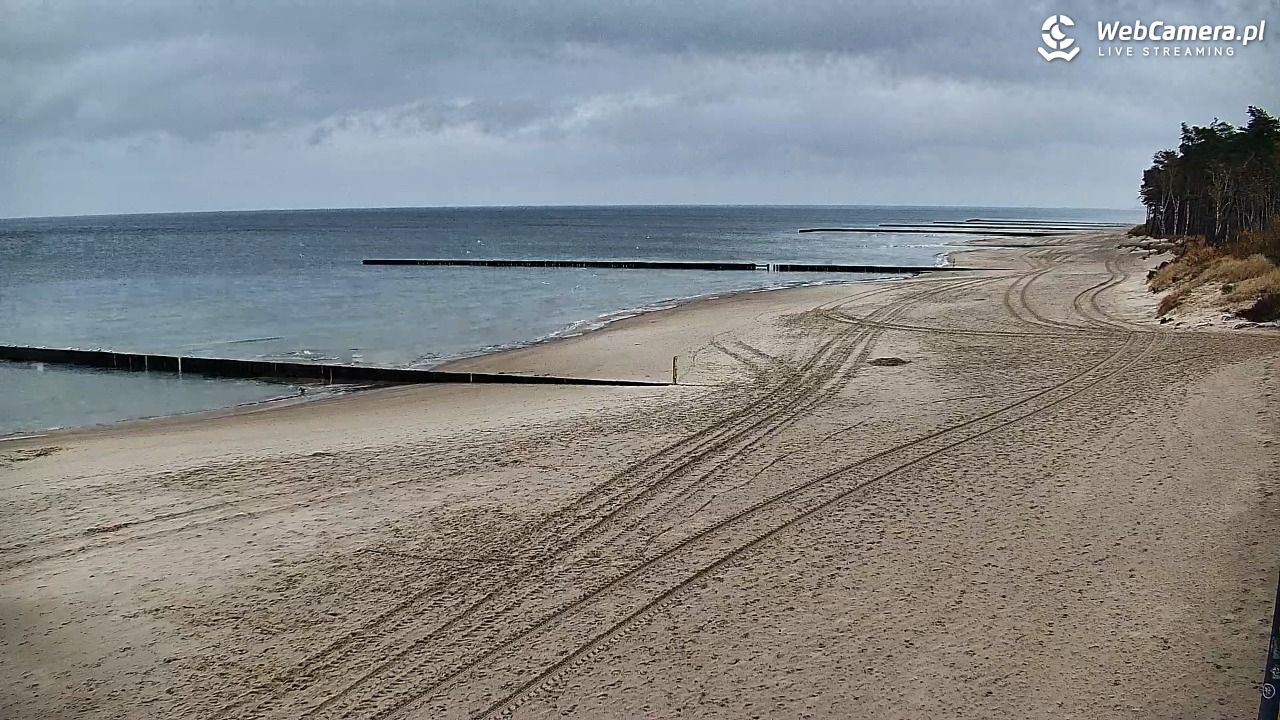 DŹWIRZYNO - widok na plażę - 30 październik 2025, 10:18