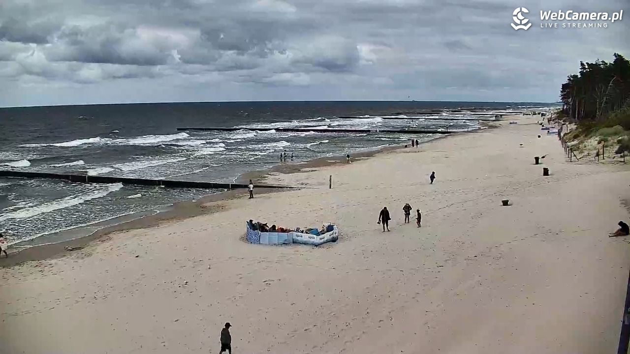 DŹWIRZYNO - widok na plażę - 07 sierpień 2026, 13:42