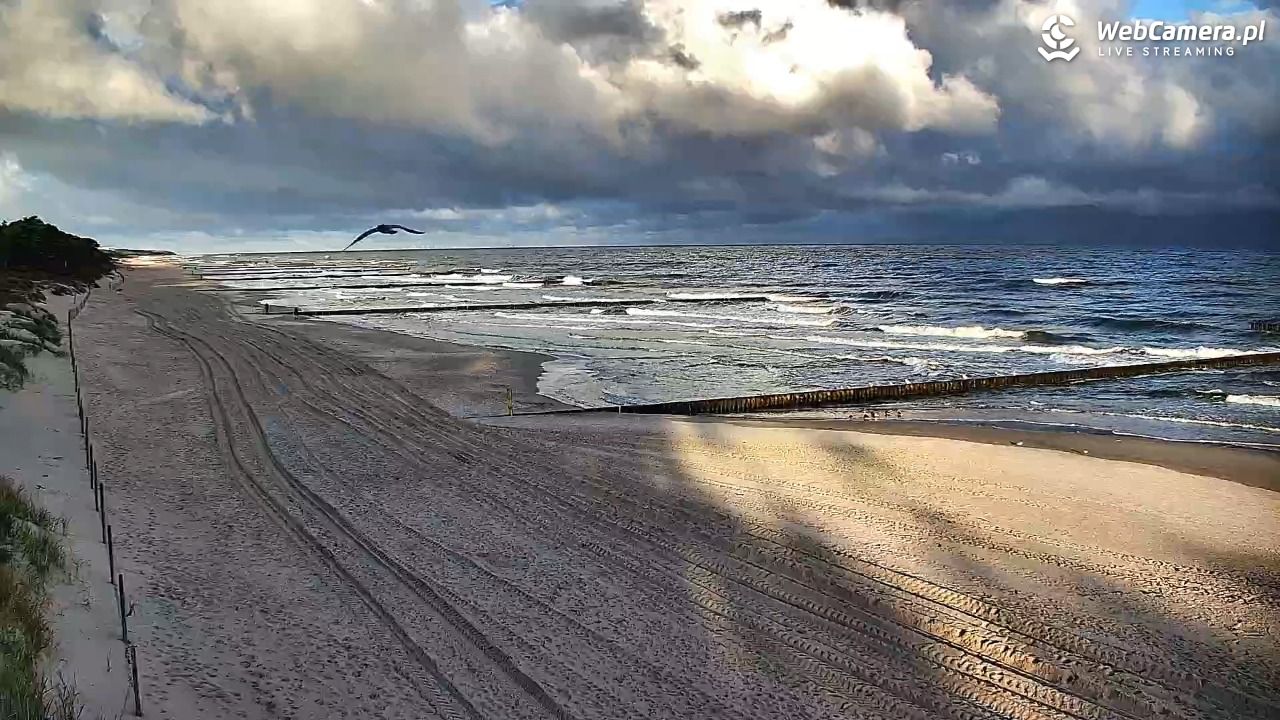 DŹWIRZYNO - widok na plażę - 17 wresień 2026, 07:34