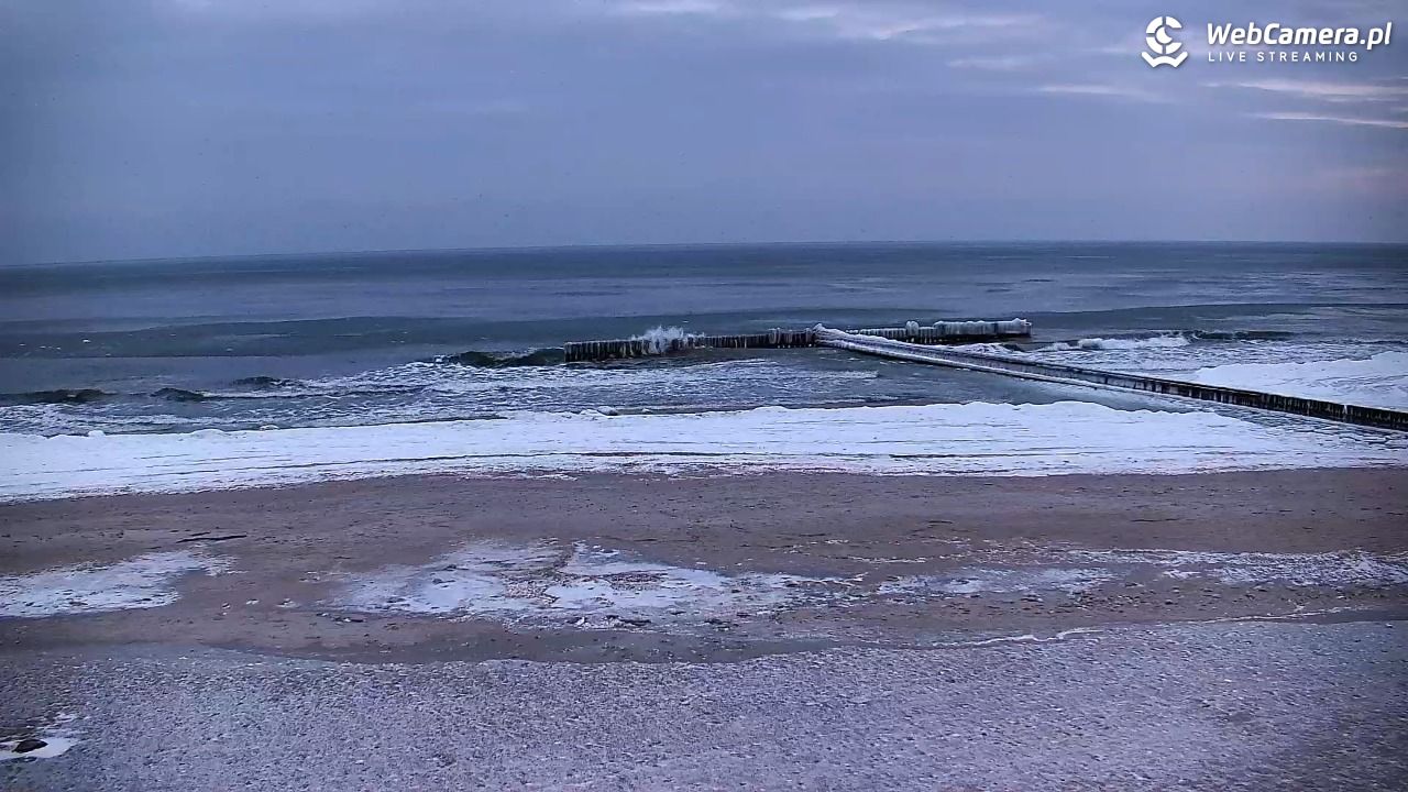 DŹWIRZYNO - widok na plażę - 05 luty 2026, 07:19