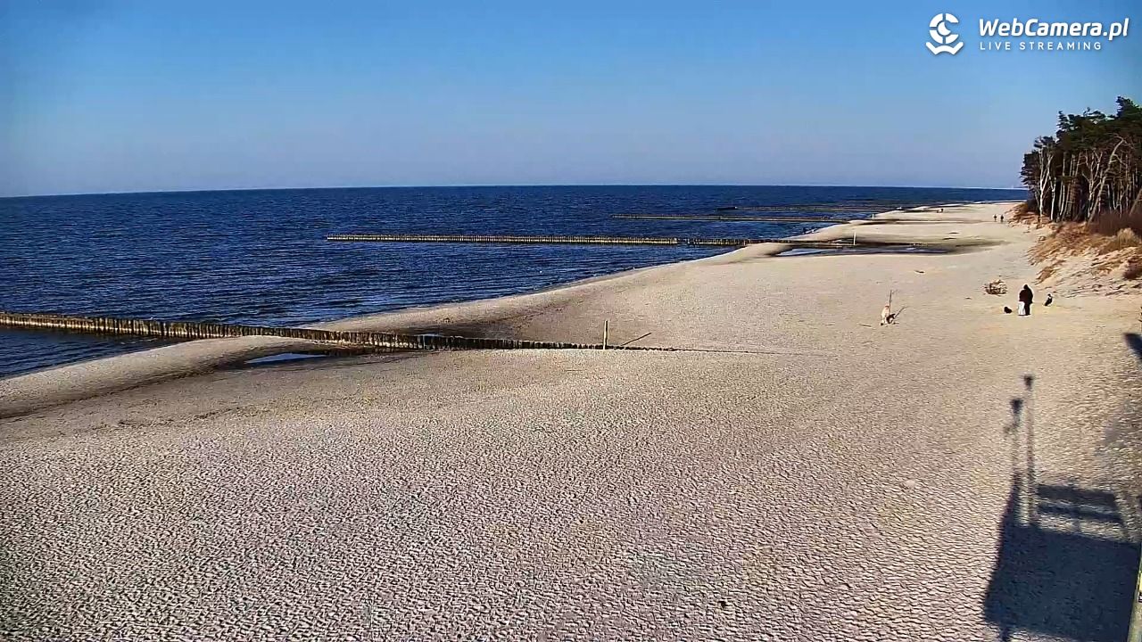 DŹWIRZYNO - widok na plażę - 22 marzec 2026, 16:45