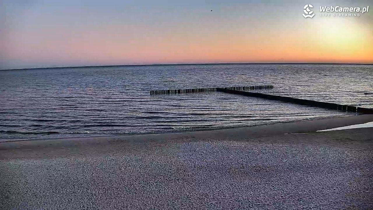 DŹWIRZYNO - widok na plażę - 21 marzec 2026, 05:46