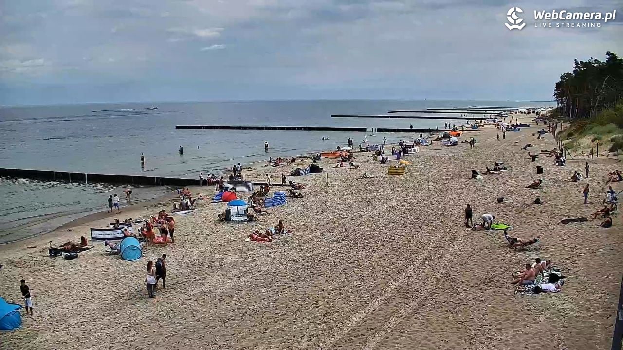 DŹWIRZYNO - widok na plażę - 06 sierpień 2026, 11:20
