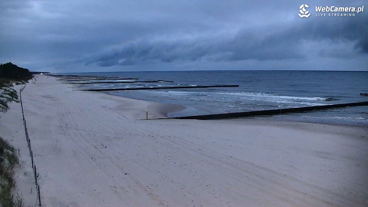 DŹWIRZYNO - widok na plażę - 20 wresień 2026, 06:26