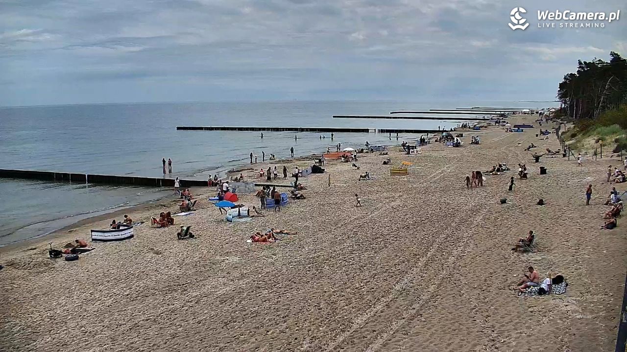DŹWIRZYNO - widok na plażę - 06 sierpień 2026, 11:05
