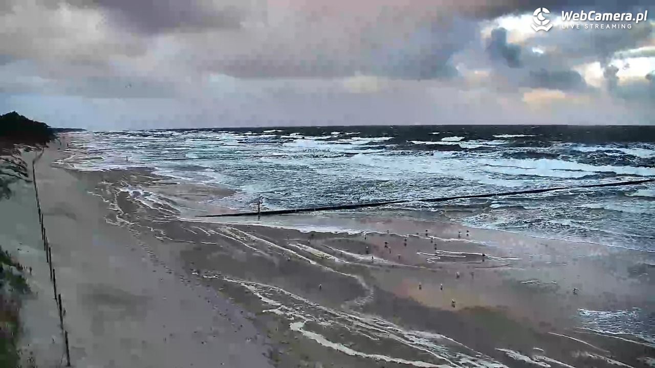 DŹWIRZYNO - widok na plażę - 21 wresień 2026, 07:16