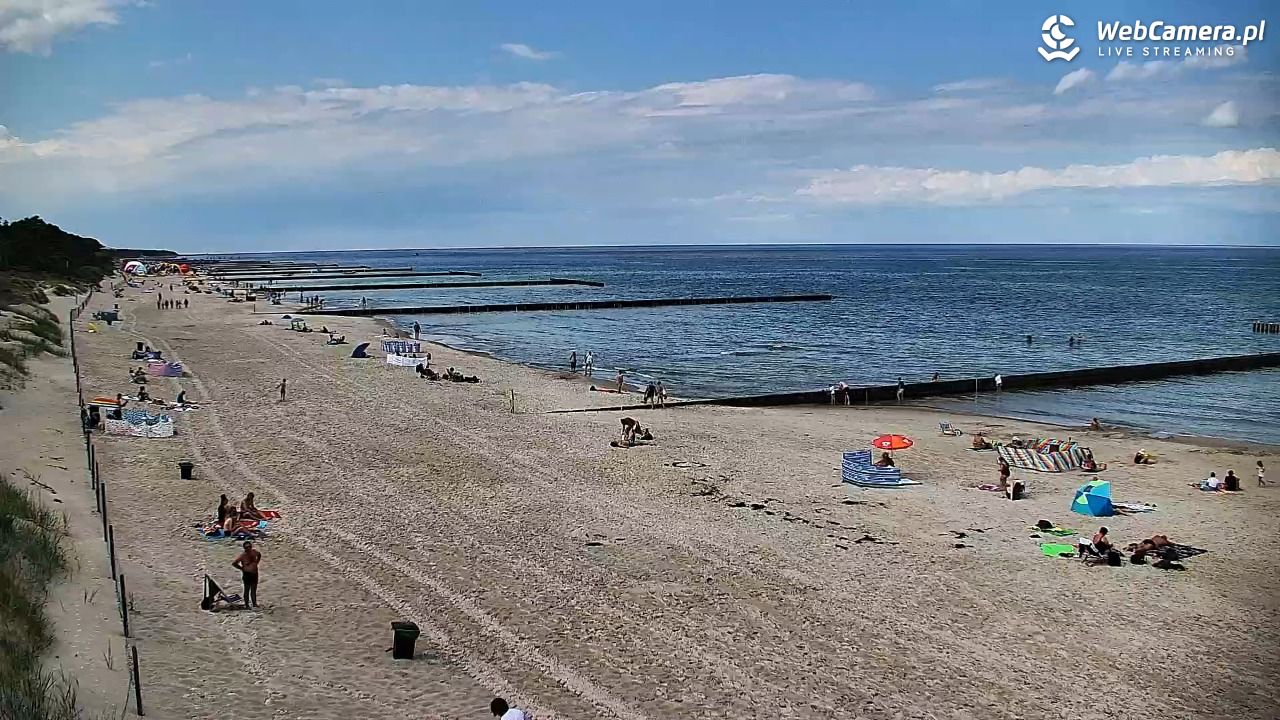 DŹWIRZYNO - widok na plażę - 06 sierpień 2026, 12:40