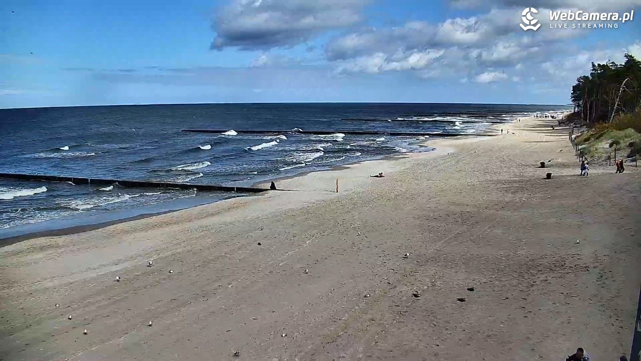 DŹWIRZYNO - widok na plażę - 20 wresień 2026, 13:17
