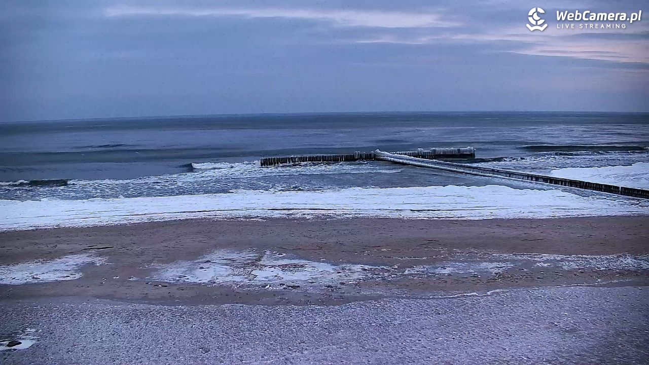 DŹWIRZYNO - widok na plażę - 05 luty 2026, 07:22