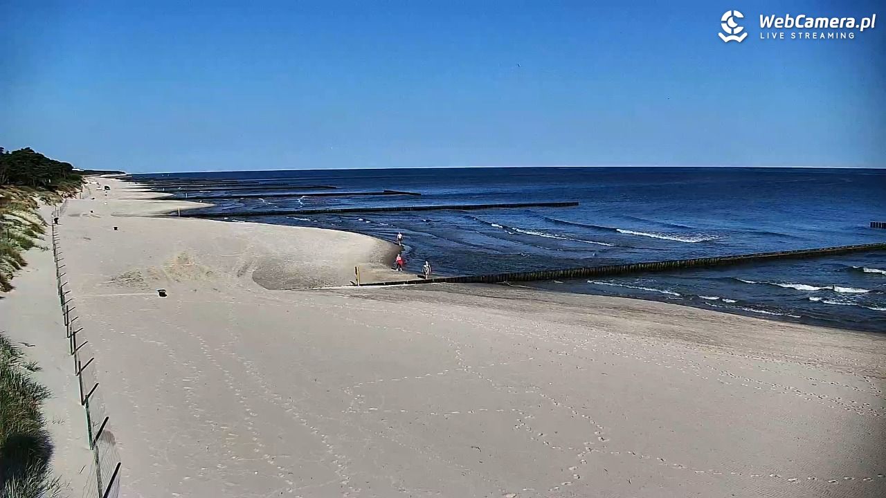 DŹWIRZYNO - widok na plażę - 14 czerwiec 2025, 07:46