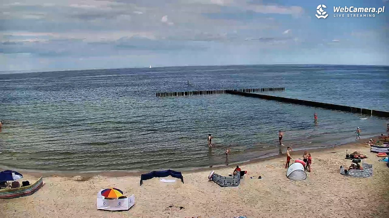 DŹWIRZYNO - widok na plażę - 06 sierpień 2026, 13:10