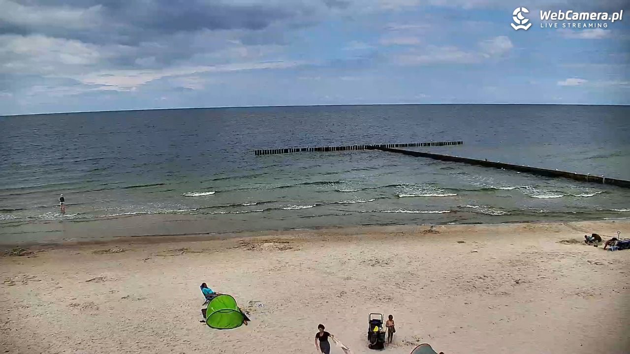 DŹWIRZYNO - widok na plażę - 01 sierpień 2025, 13:53