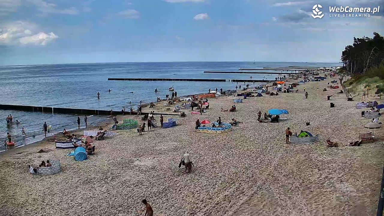 DŹWIRZYNO - widok na plażę - 06 sierpień 2026, 13:24