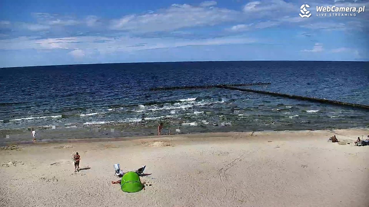DŹWIRZYNO - widok na plażę - 01 sierpień 2025, 14:35