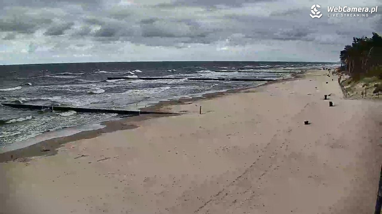 DŹWIRZYNO - widok na plażę - 07 sierpień 2026, 08:50