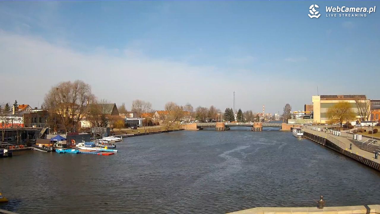 Elbląg - widok na rzekę i Bulwar Zygmunta Augusta NOWOŚĆ - 14 marzec 2026, 11:28