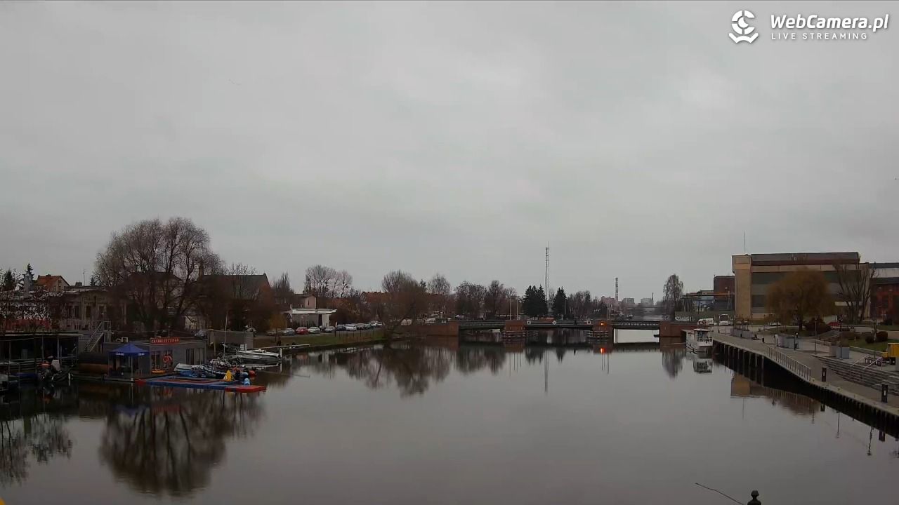 Elbląg - widok na rzekę i Bulwar Zygmunta Augusta NOWOŚĆ - 12 grudzień 2025, 11:22