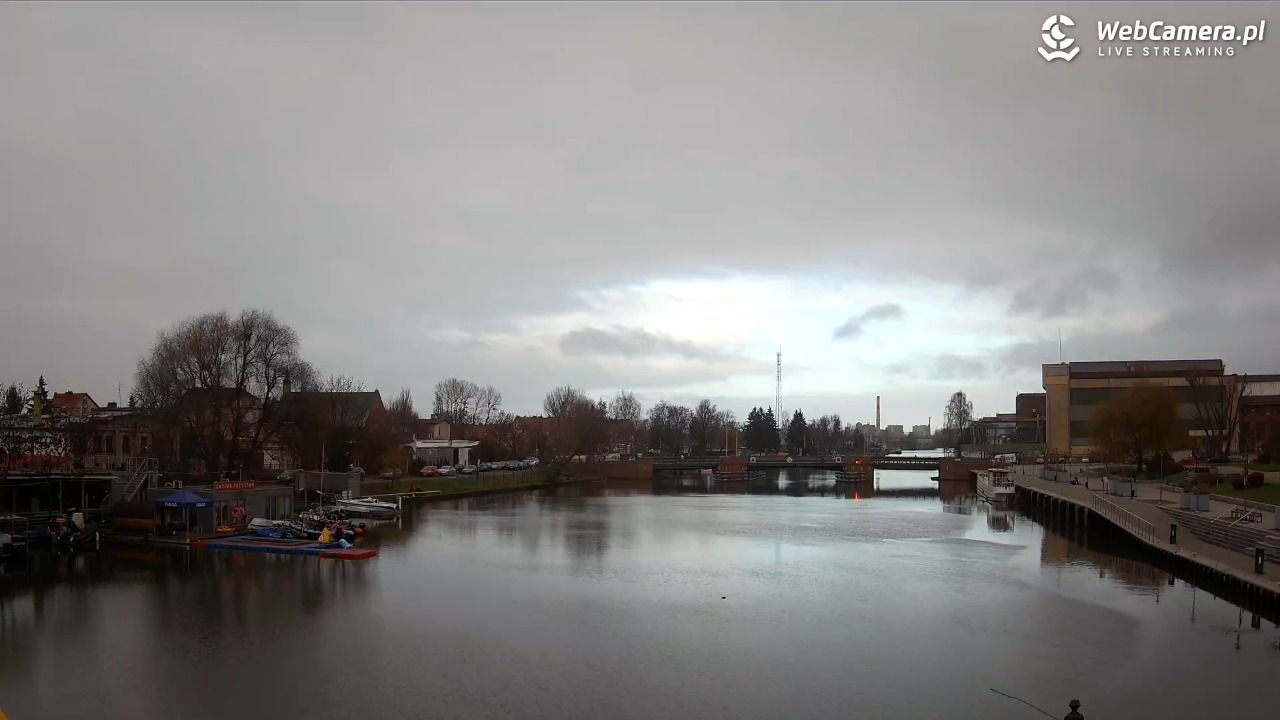 Elbląg - widok na rzekę i Bulwar Zygmunta Augusta NOWOŚĆ - 12 grudzień 2025, 12:40