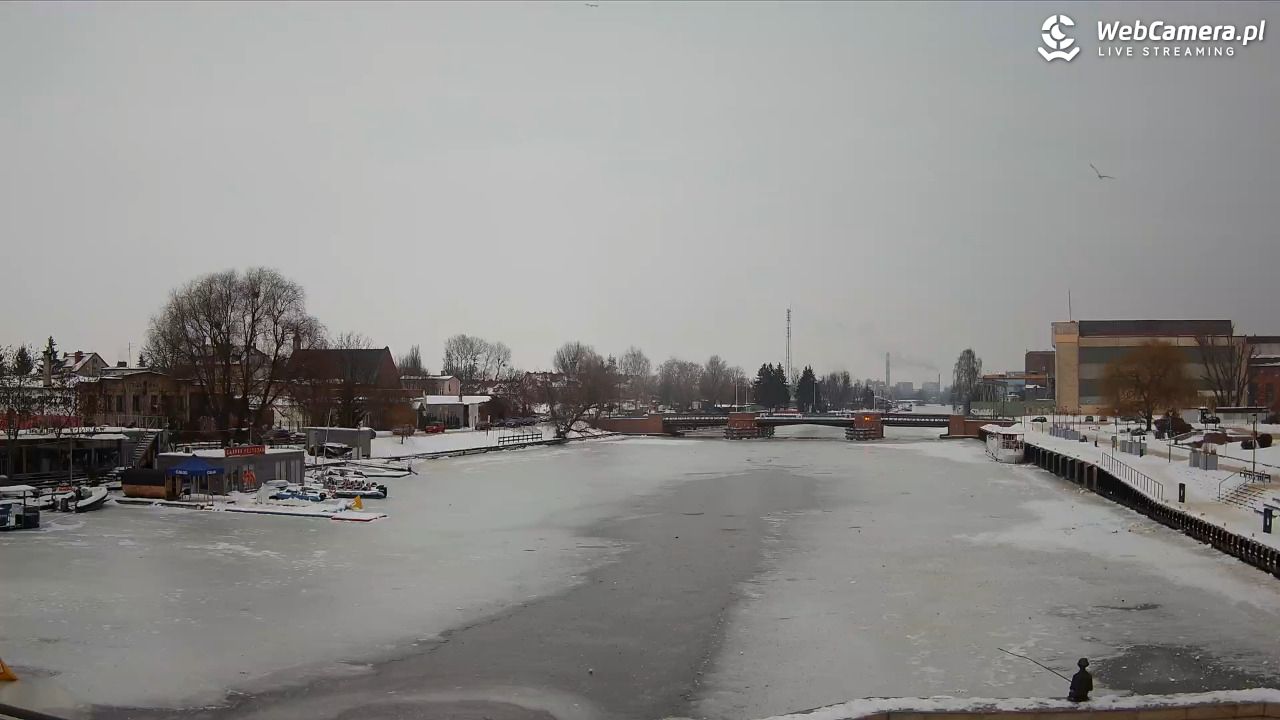 Elbląg - widok na rzekę i Bulwar Zygmunta Augusta NOWOŚĆ - 26 styczeń 2026, 08:15