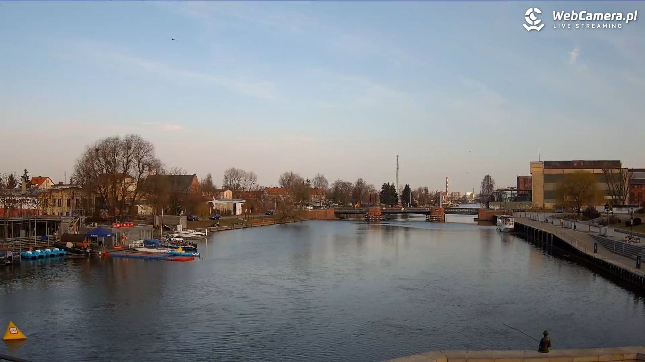 Elbląg - widok na rzekę i Bulwar Zygmunta Augusta NOWOŚĆ - 15 marzec 2026, 07:55