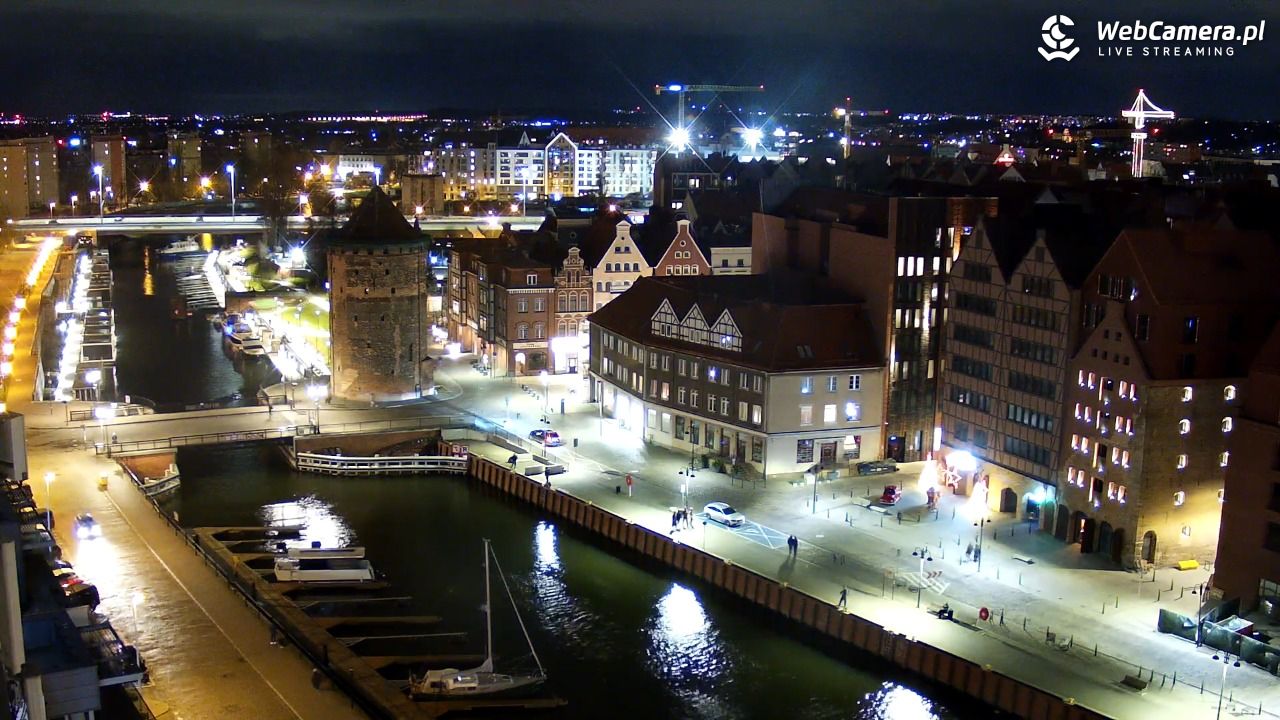 GDAŃSK - widok na Stare Miasto - 23 grudzień 2025, 21:25