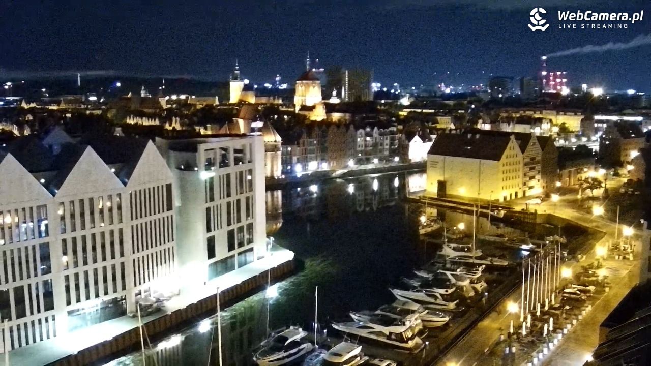 GDAŃSK - widok na Stare Miasto - 24 sierpień 2026, 02:40
