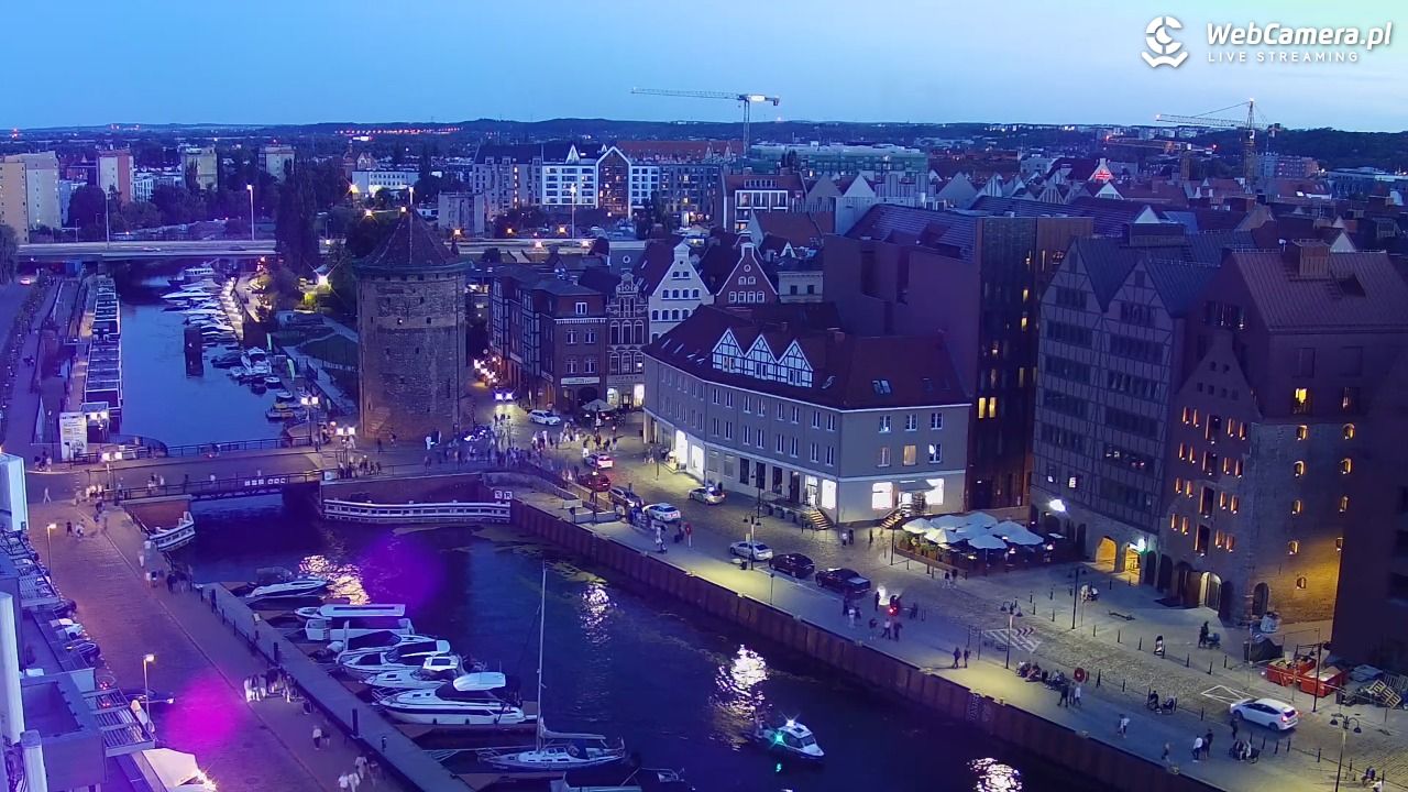 GDAŃSK - widok na Stare Miasto - 16 sierpień 2026, 20:42