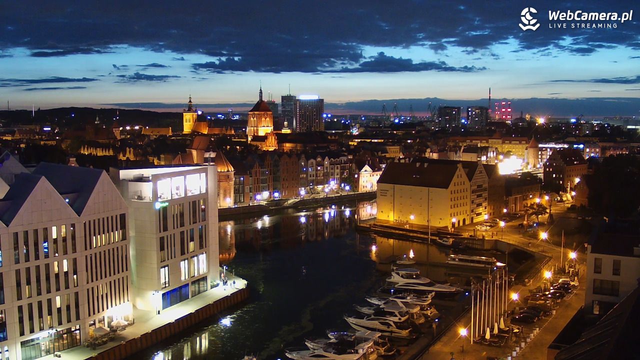 GDAŃSK - widok na Stare Miasto - 24 czerwiec 2026, 22:57