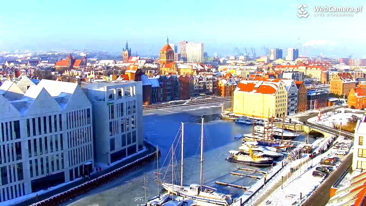 GDAŃSK - widok na Stare Miasto - 18 styczeń 2026, 12:03