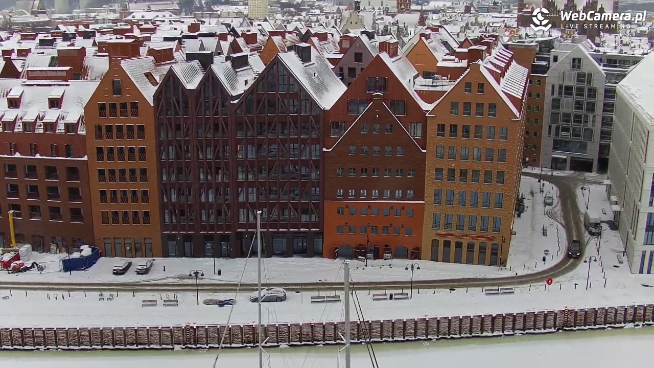 GDAŃSK - widok na Stare Miasto - 08 luty 2026, 09:27