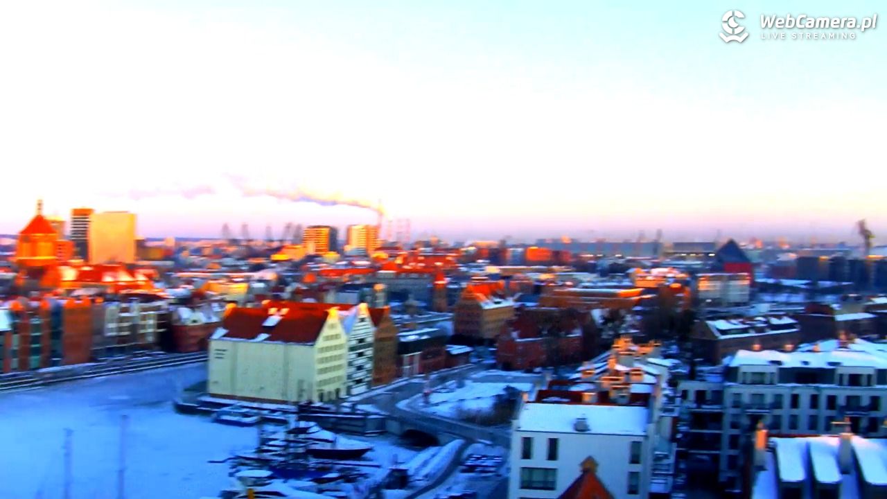 GDAŃSK - widok na Stare Miasto - 03 luty 2026, 07:40