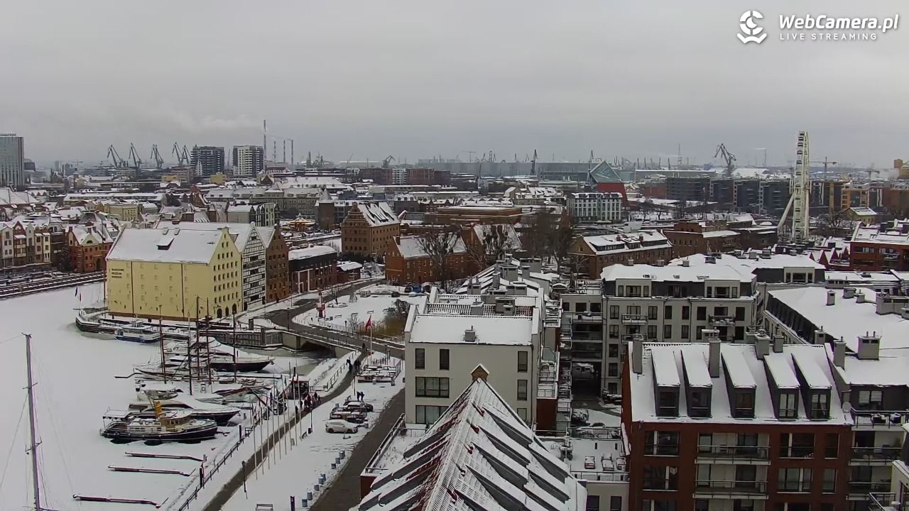 GDAŃSK - widok na Stare Miasto - 08 luty 2026, 11:09
