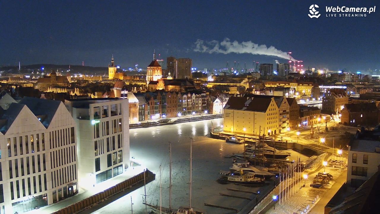 GDAŃSK - widok na Stare Miasto - 03 luty 2026, 05:09