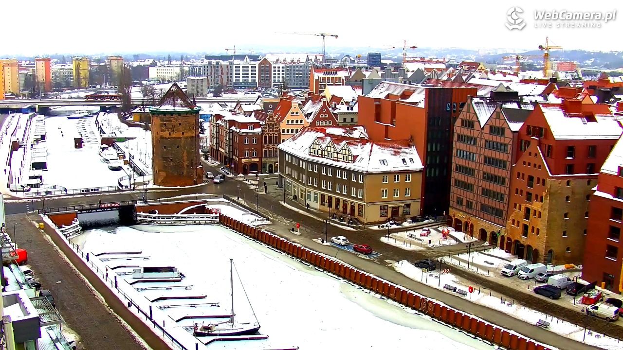 GDAŃSK - widok na Stare Miasto - 30 styczeń 2026, 09:04