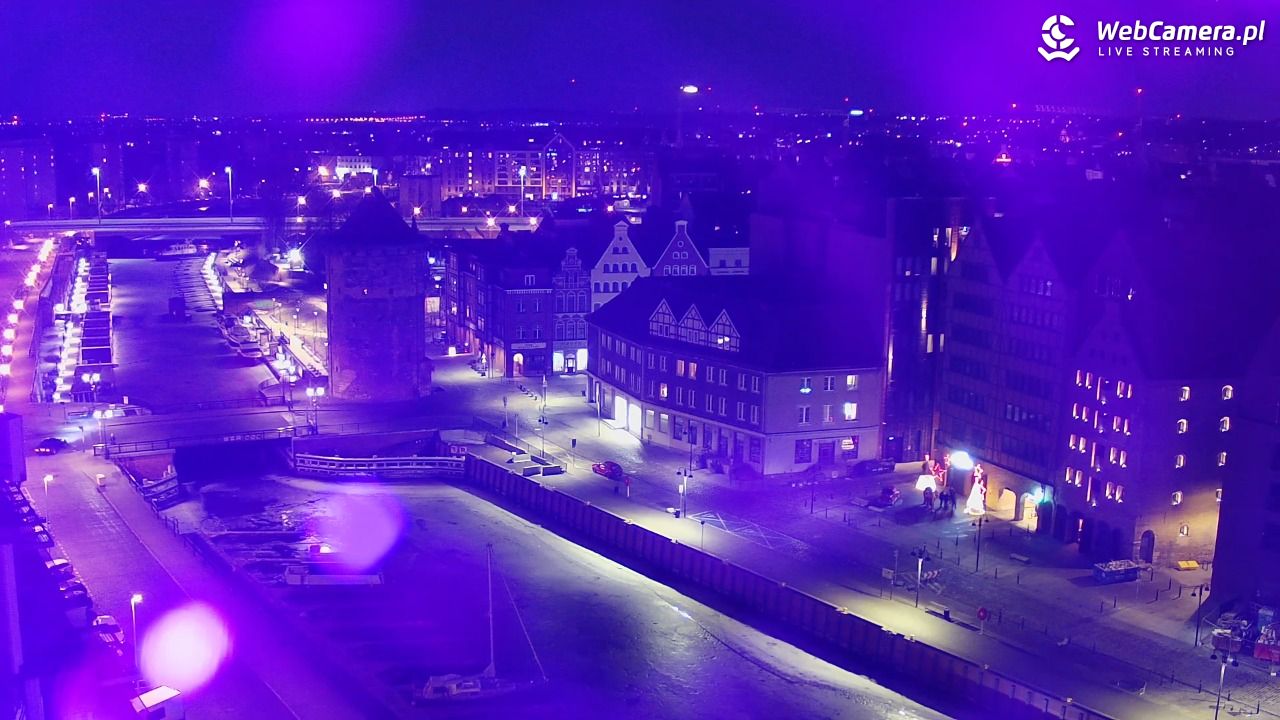 GDAŃSK - widok na Stare Miasto - 03 marzec 2026, 23:23