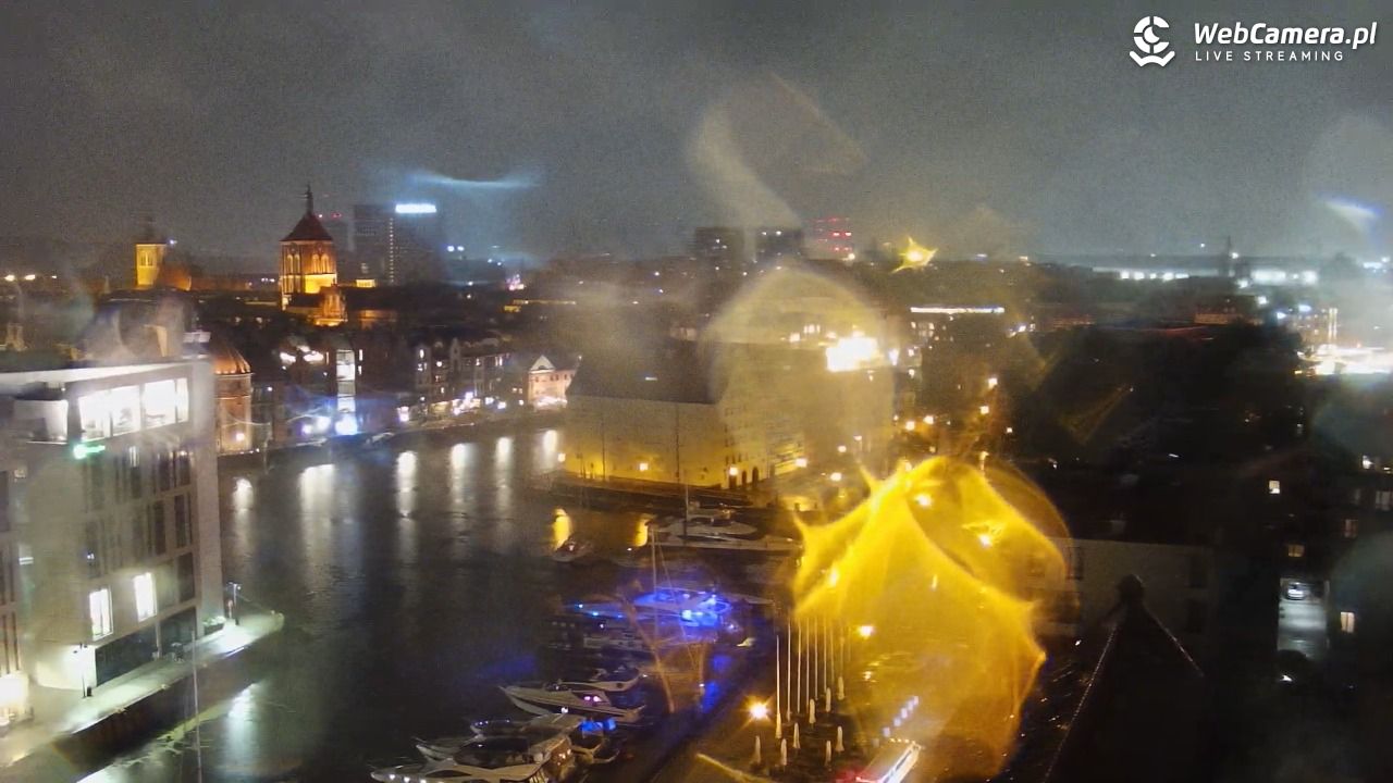 GDAŃSK - widok na Stare Miasto - 01 sierpień 2026, 22:40
