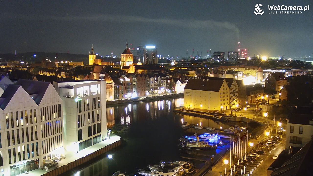 GDAŃSK - widok na Stare Miasto - 31 lipiec 2026, 23:12
