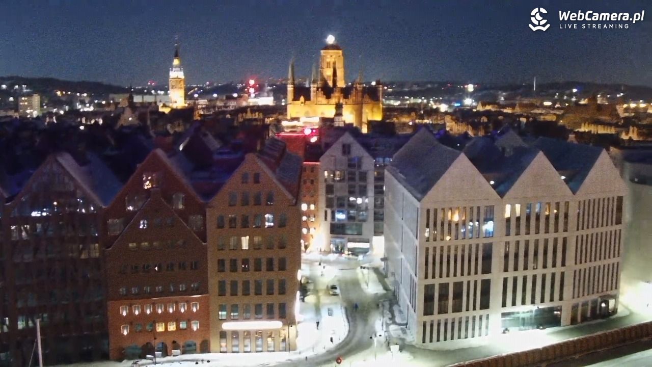 GDAŃSK - widok na Stare Miasto - 31 styczeń 2026, 01:17