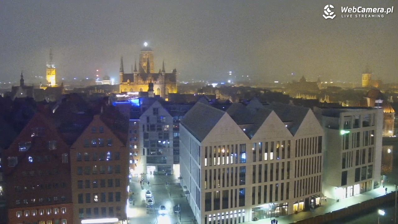 GDAŃSK - widok na Stare Miasto - 06 grudzień 2025, 00:41