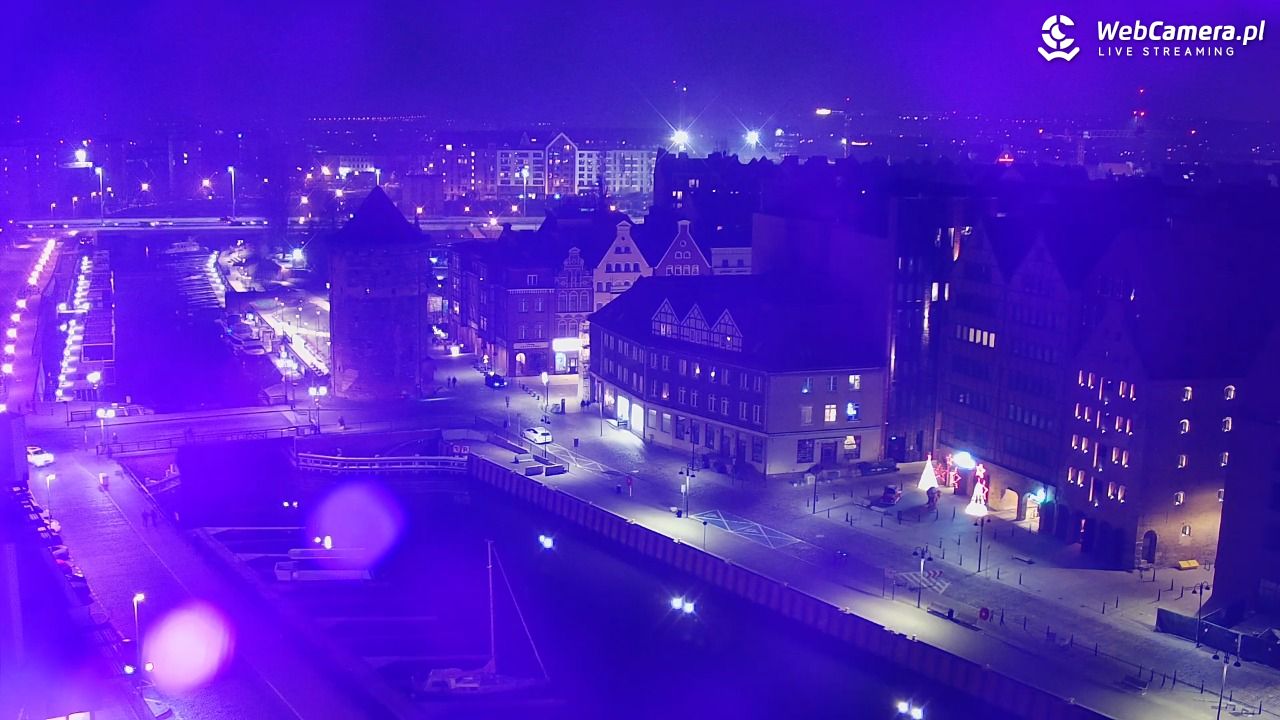 GDAŃSK - widok na Stare Miasto - 17 grudzień 2025, 21:51
