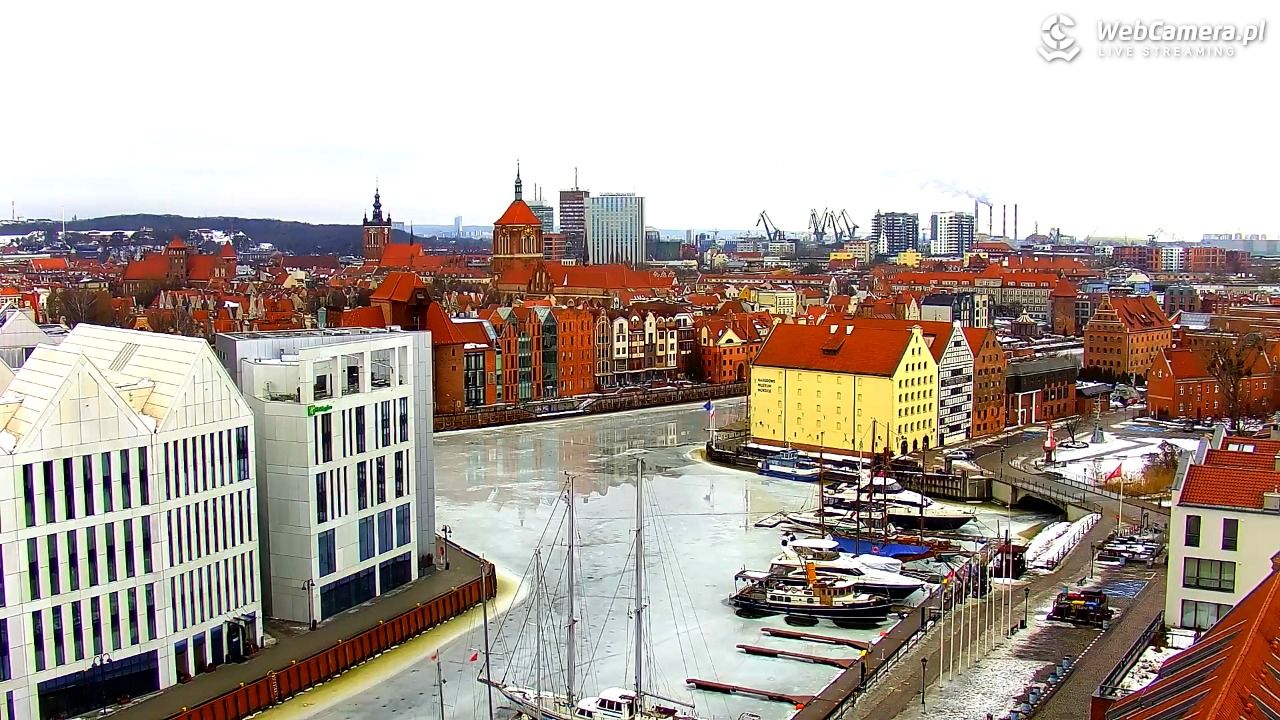 GDAŃSK - widok na Stare Miasto - 24 luty 2026, 08:44