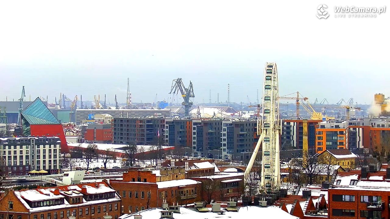 GDAŃSK - widok na Stare Miasto - 30 styczeń 2026, 11:17