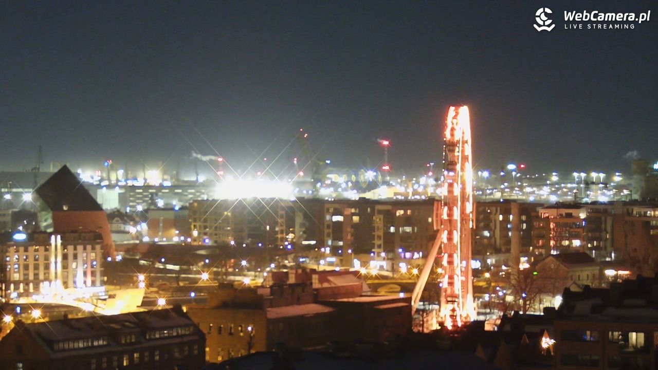 GDAŃSK - widok na Stare Miasto - 02 luty 2026, 18:00