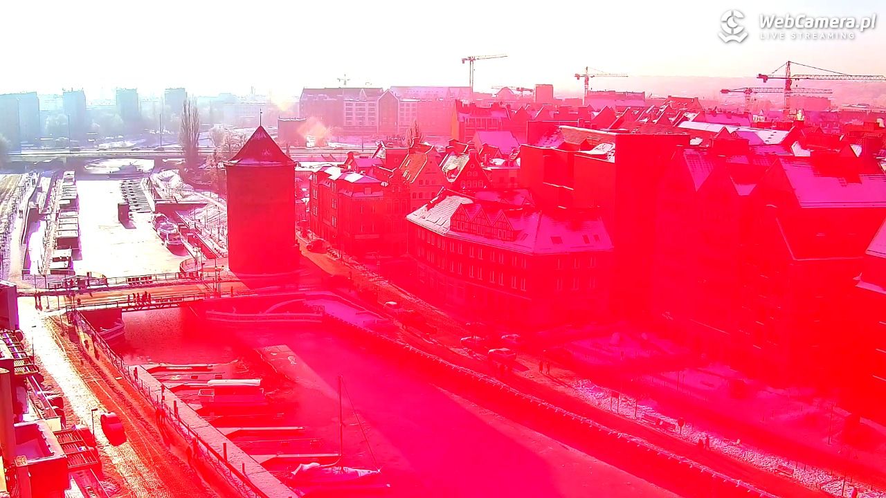 GDAŃSK - widok na Stare Miasto - 18 styczeń 2026, 12:04