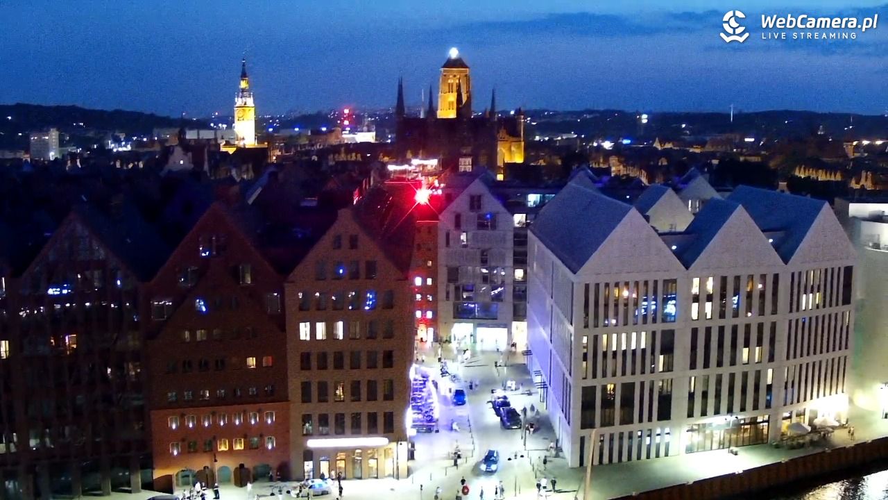 GDAŃSK - widok na Stare Miasto - 28 czerwiec 2026, 22:40